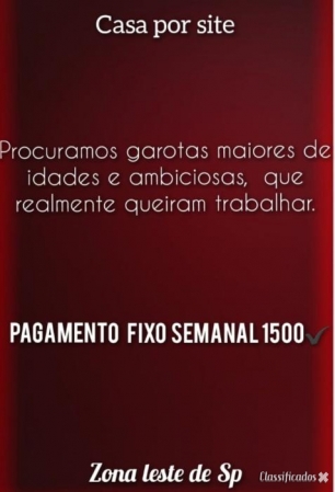 CASA COM PAGAMENTO FIXO SEMANAL